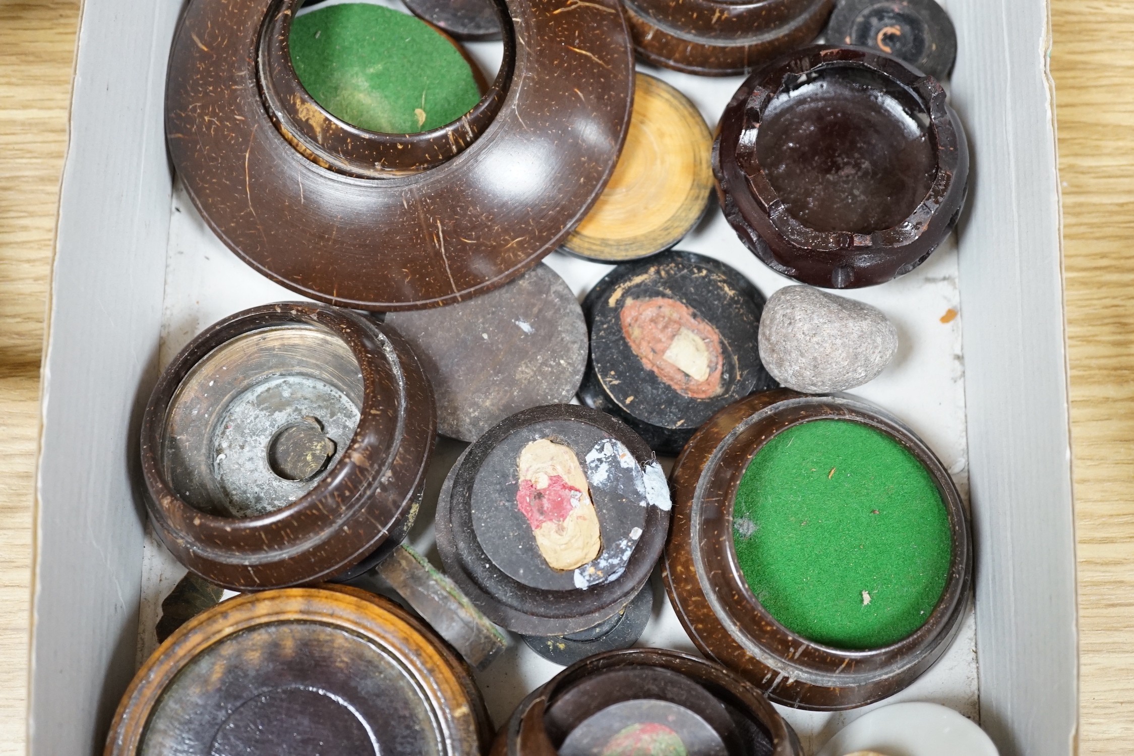 Assorted Chinese wooden stands, etc.